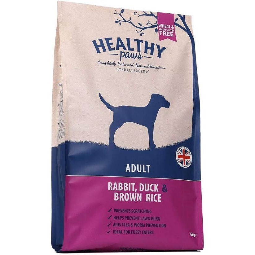 Healthy Paws Rabbit, Duck & Brown Rice Adult 6kg