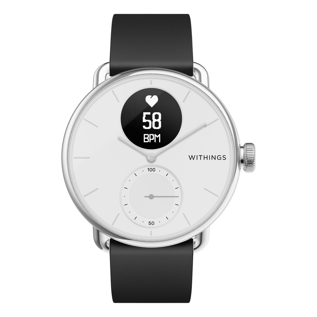 Withings ScanWatch 38mm - Hybrid Smartwatch - White