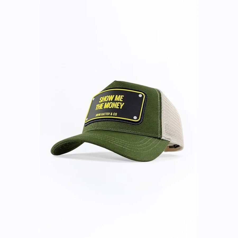 John Hatter & Co SHOW ME THE MONEY Unisex Cap Rubber Edition - Green/White