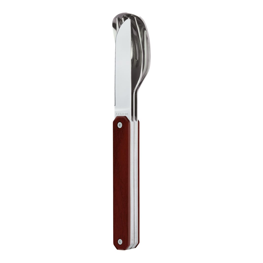 Akinod Straight Mirror Finish Cutlery 12H34 - Coral Wood