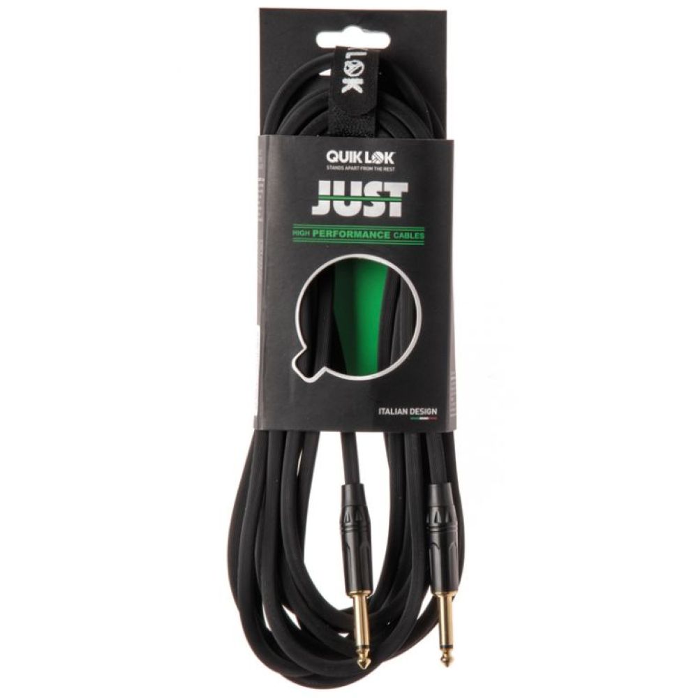 Quik Lok JUST-JJ-3 Jack/Mono 3m Cable - Black