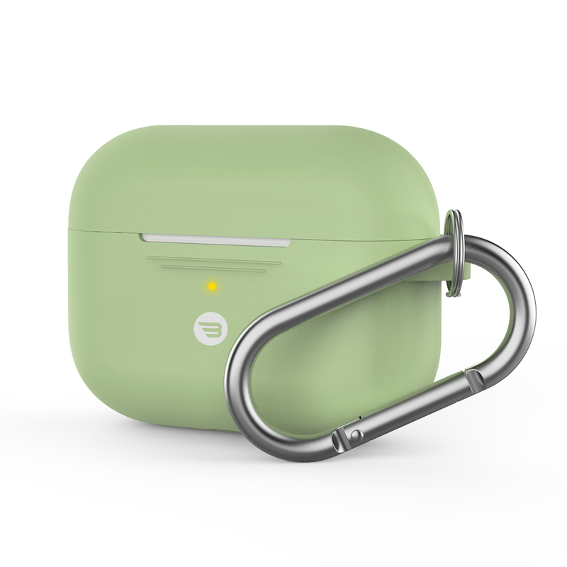 Baykron Silicone Case Avocado Green for AirPods Pro with Carabiner Baykron Silicone Case Avocado Green for AirPods Pro with Carabiner