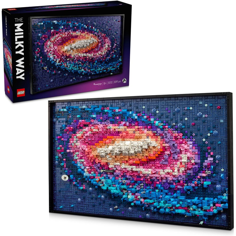 LEGO Art The Milky Way Galaxy Wall Art Set 31212 Building Set (3091 pieces)