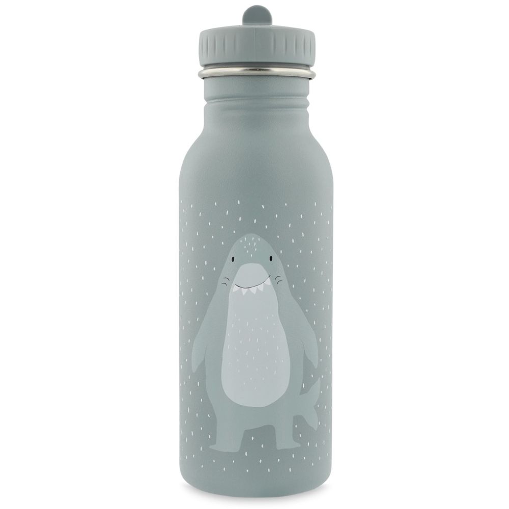 Trixie Mr. Shark 500ml Water Bottle - Grey Blue