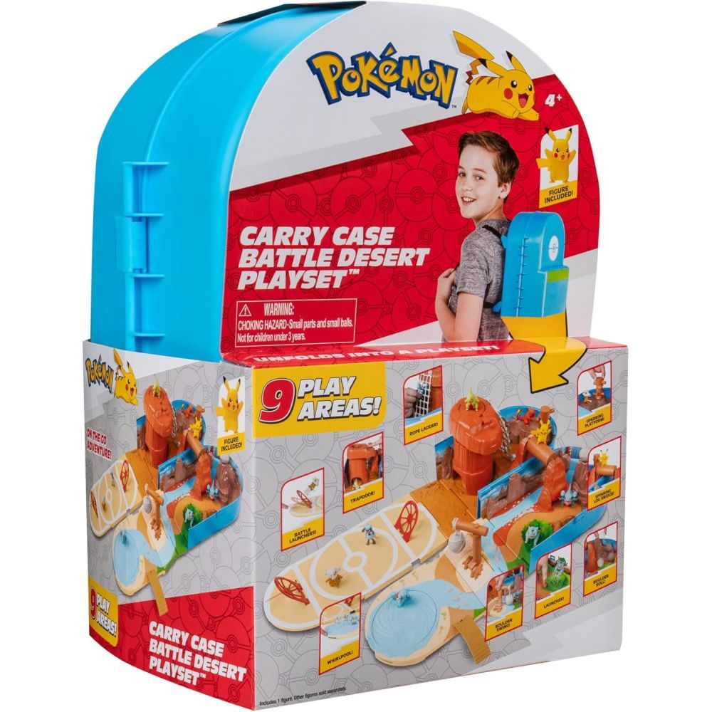 Pokemon Cary Case Battle Desert Playset