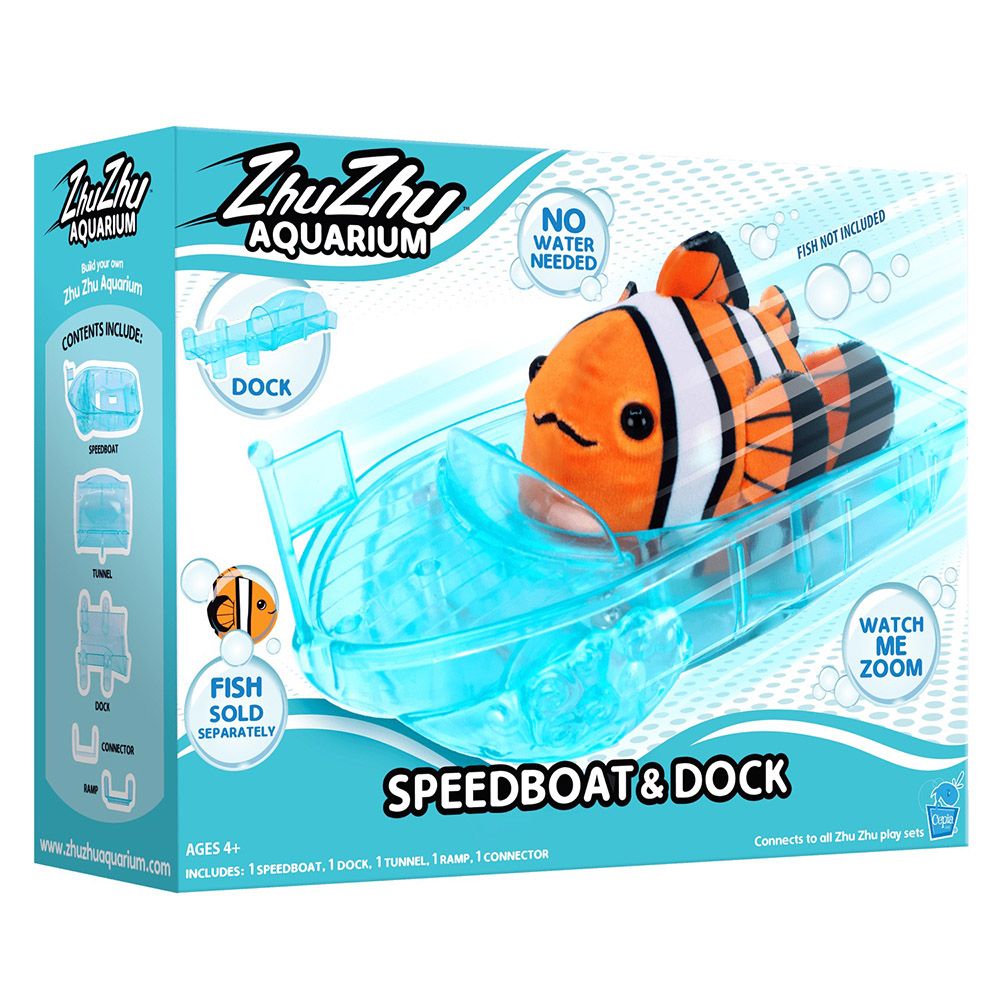 Zhu Zhu Pets Aquarium Speed Boat And Dock Playset