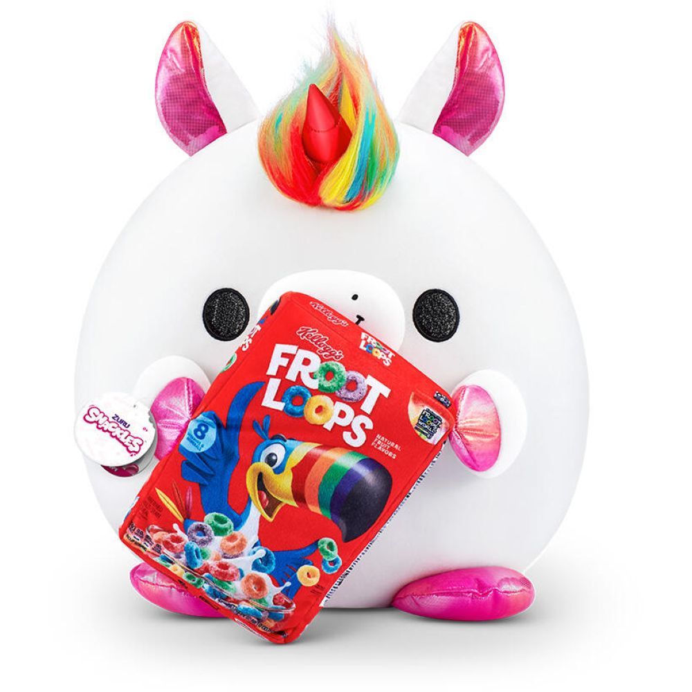 Snackles Series 2 Unicorn Holding Plush Kellogg's Froot Loops