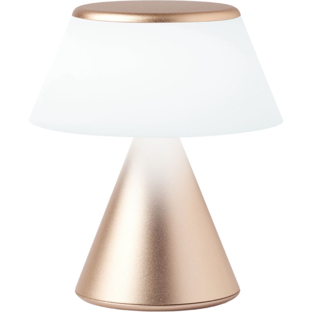 Lexon Luma S - Infinitely Pairable LED Lamp - Gold 3-Inches