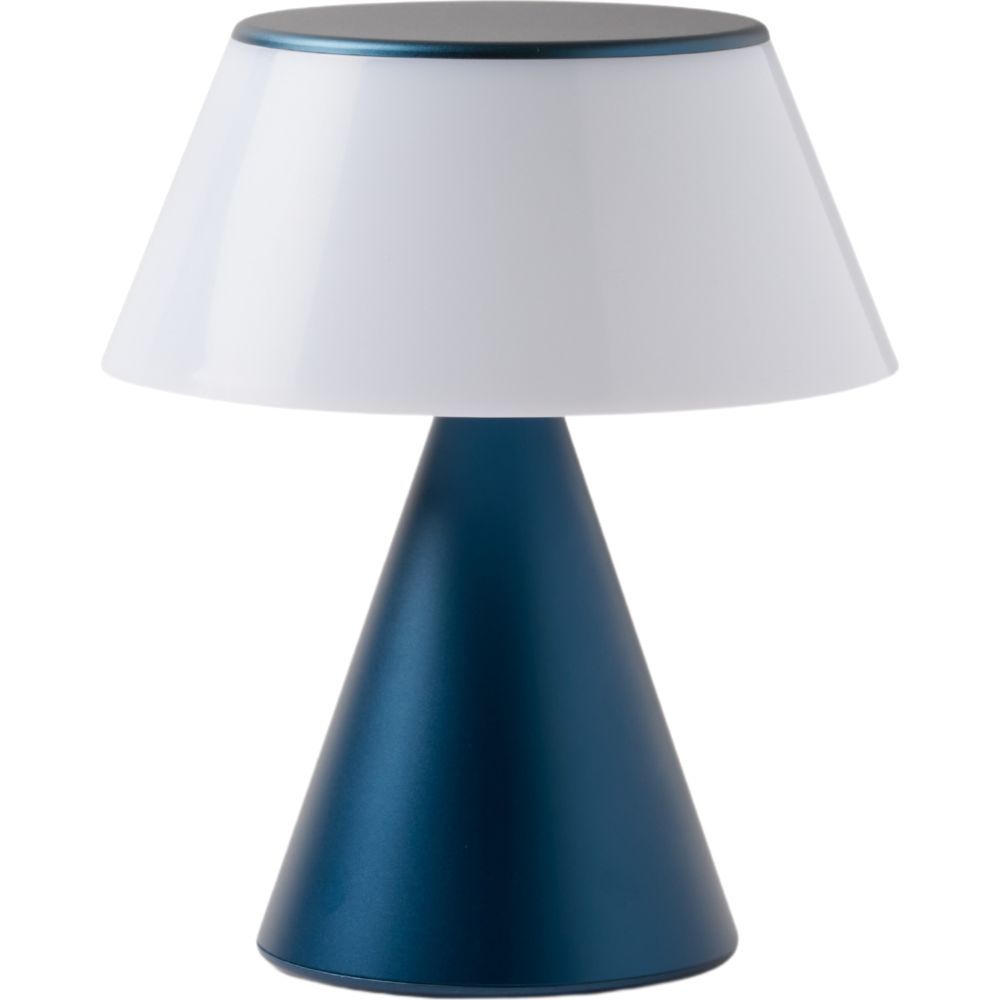 Lexon Lums L - Infinitely Pairable LED Lamp - Dark Blue 7-Inches