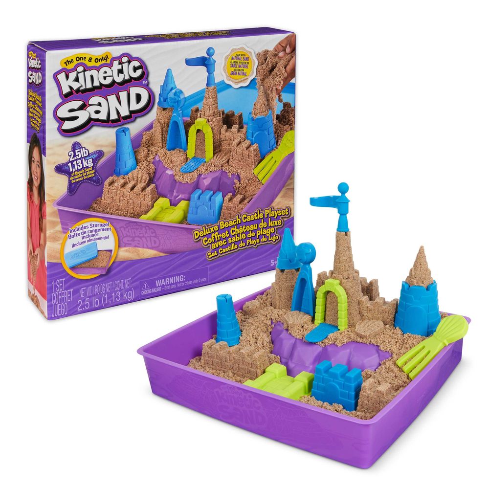 Kinetic Sand Beach Castle Playset Deluxe 25lbs