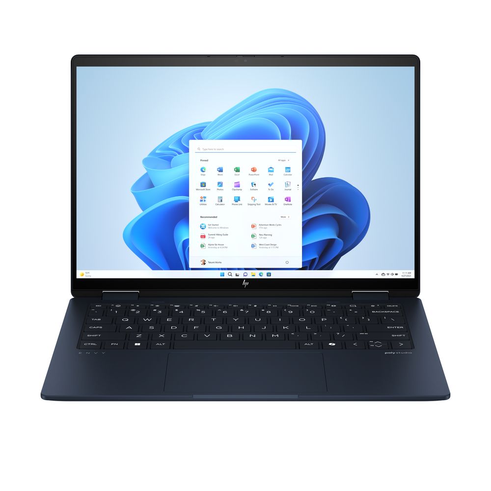 HP Envy X360 2-In-1 Convertible Laptop 14-FC0010NE Intel Core Ultra 5 125U/ 16 GB RAM/ 512 GB SSD/ Intel Graphics/ 14-Inch Wuxga (1920 x 1200) Touch/ Windows 11 - Atmospheric Blue (Arabic/English)