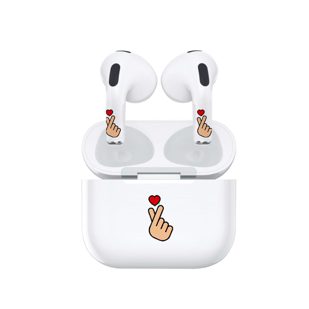 Hyphen Artpods Case Skin Set With Applicator - Airpods (3rd Gen) - Heart