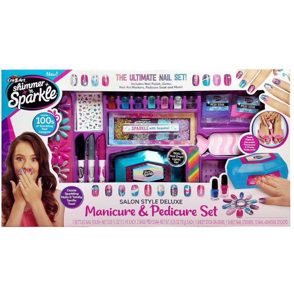 Shimmer & Sparkle Salon Style Deluxe Manicure & Pedicure