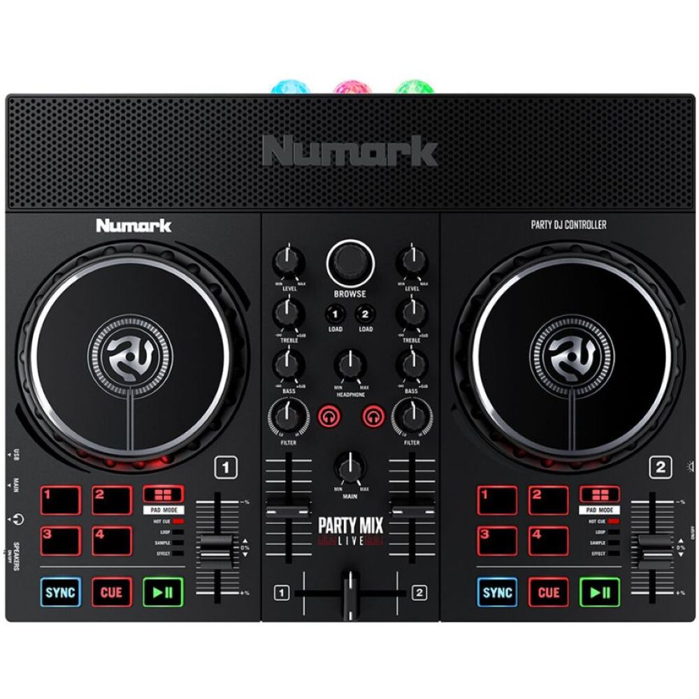 Numark Party Mix Live Built-In Light Show Dj Controller - Black