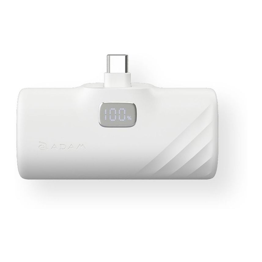 ADAM Elements GRAVITY F5C 5000mAh Pocket Power Bank - White