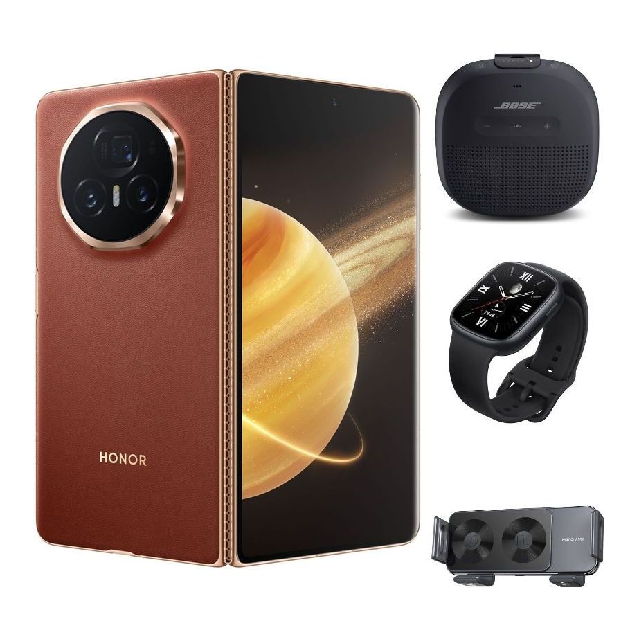 HONOR Magic V3 5G Smartphone 12GB/512GB - Reddish Brown + FOCs (Bundle)