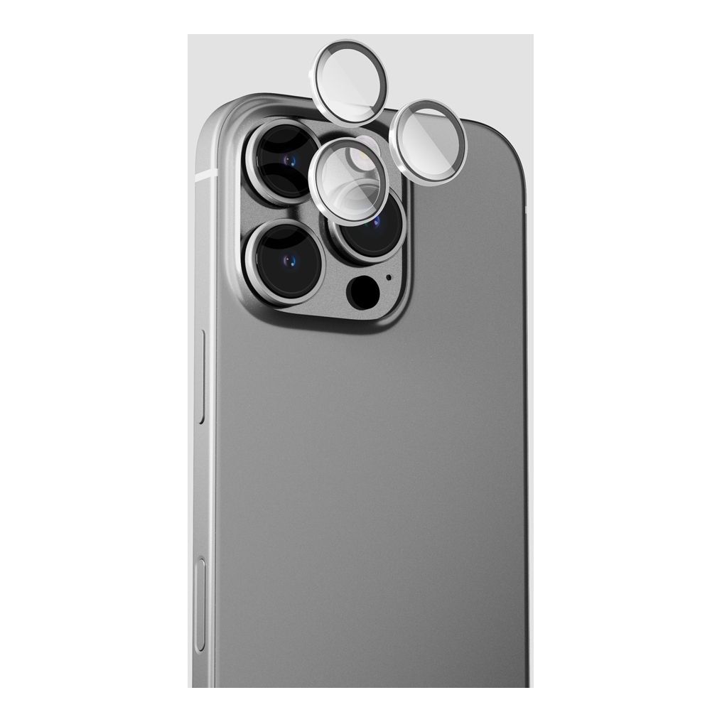 Gripp FOCAL Camera Lens Protector 3N1 For Apple iPhone 16 Pro & iPhone 16 Pro Max - Silver