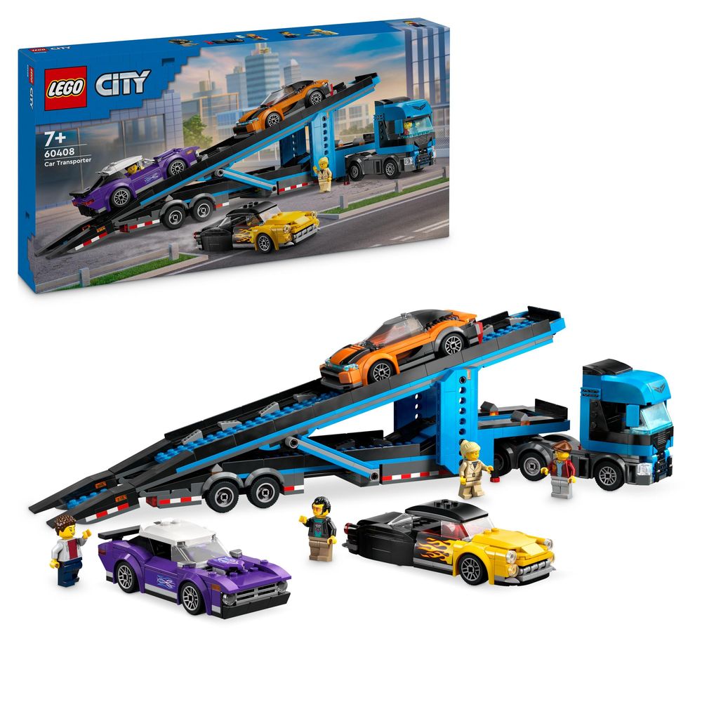 LEGO City Car Transporter Truck with Sports Cars 60408