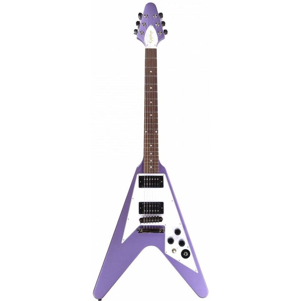 Epiphone EIGCKH79FVPRMNH Kirk Hammett 1979 Flying V Electric Guitar - Purple Metallic