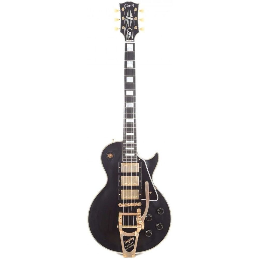 Gibson Custom LPB357VOEBBG1 Les Paul Custom 1957 Reissue VOS Electric Guitar - Black Beauty