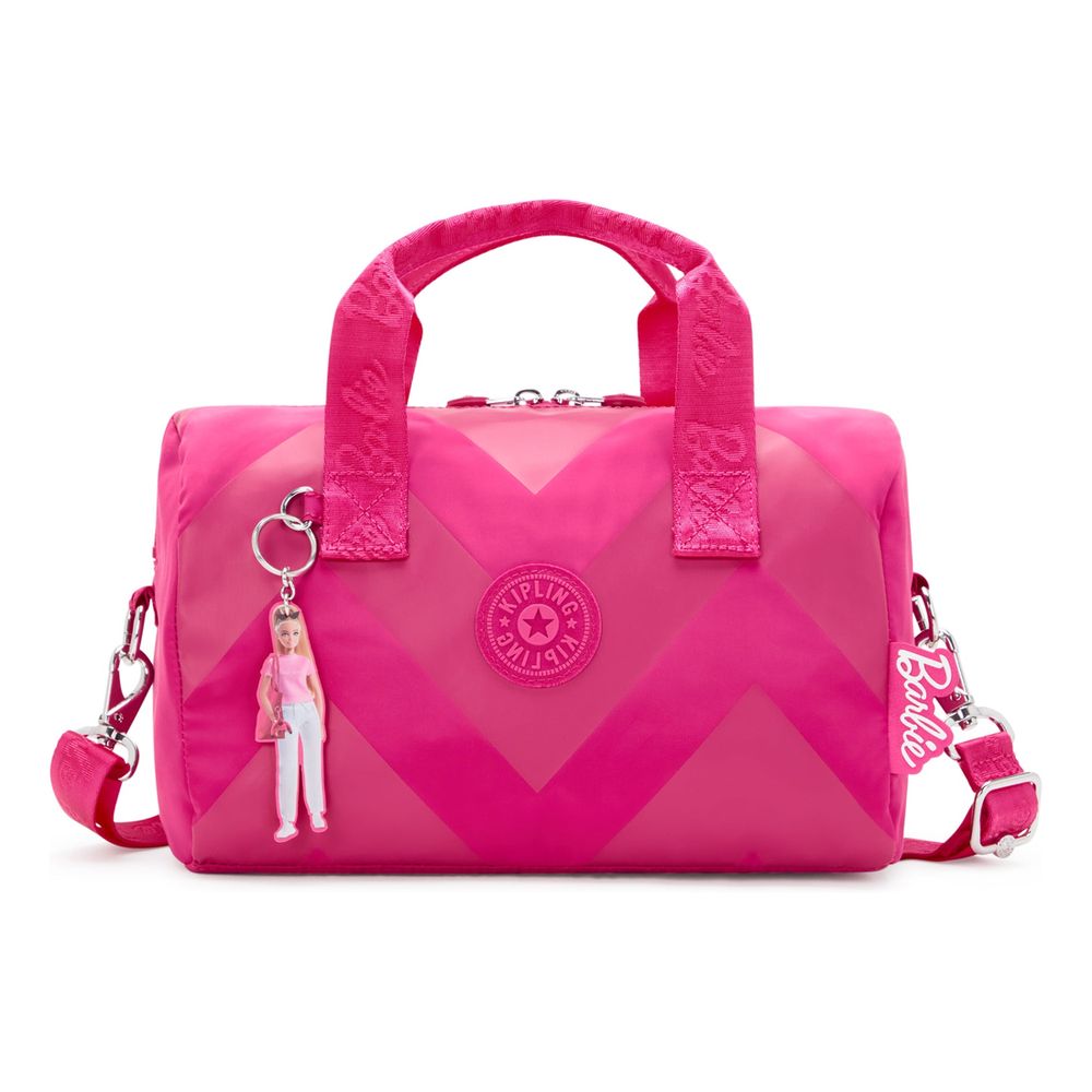 Kipling Bina M Barbie Medium Handbag - Power Pink - I7678-Ba2