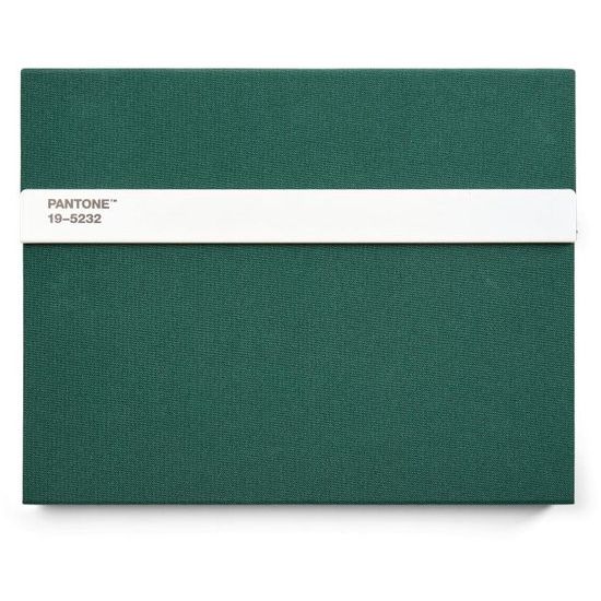 Pantone Gatefold Notebook with Pencil / Unlined - Dark Green 19-5232 (24 x 19 cm)