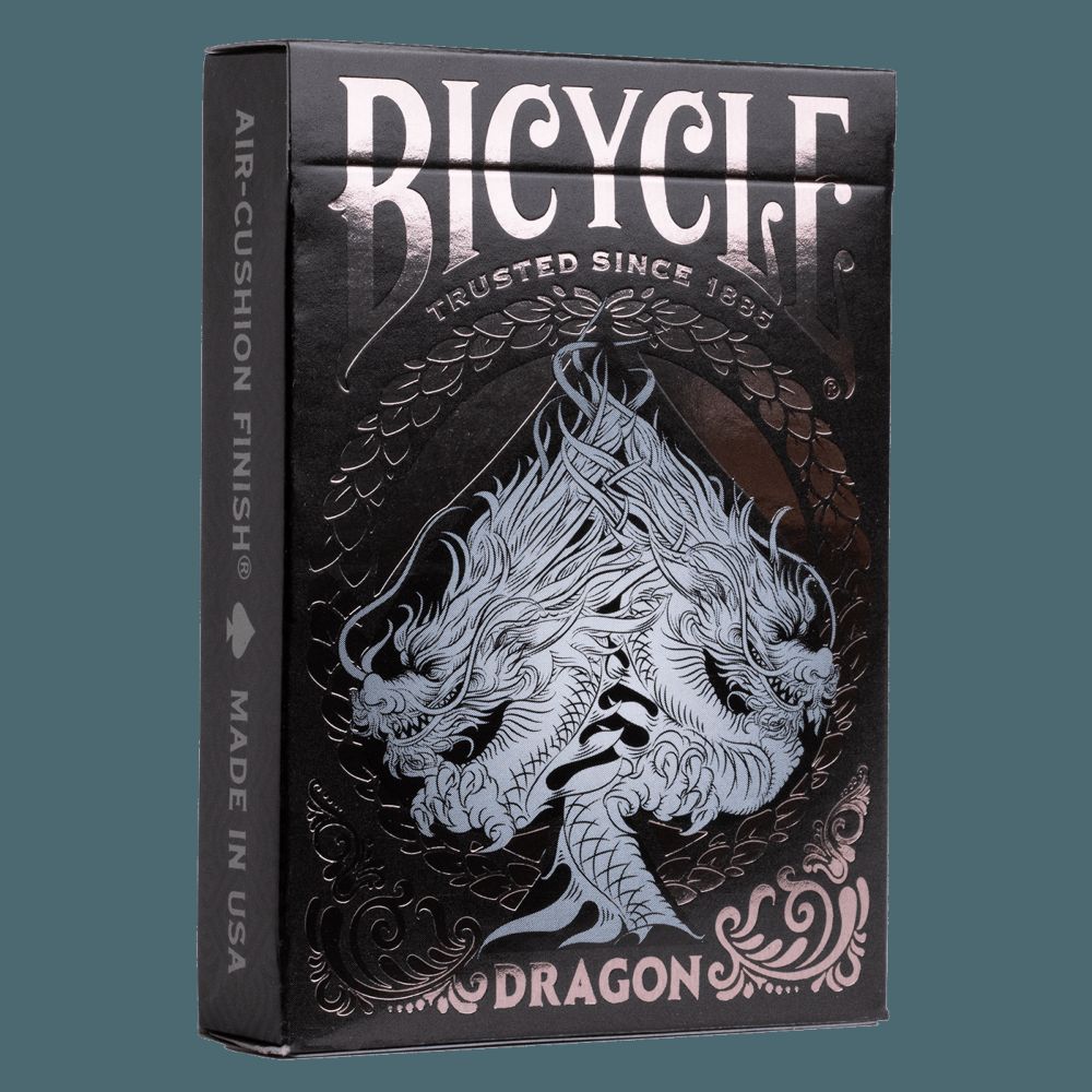 Bicycle Dragon Black Playing Cards