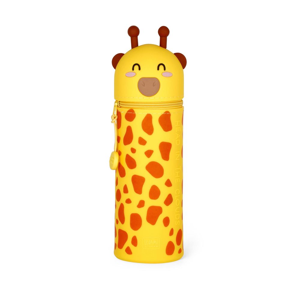 Legami 2-in-1 Silicone Pencil Case - Kawaii - Giraffe