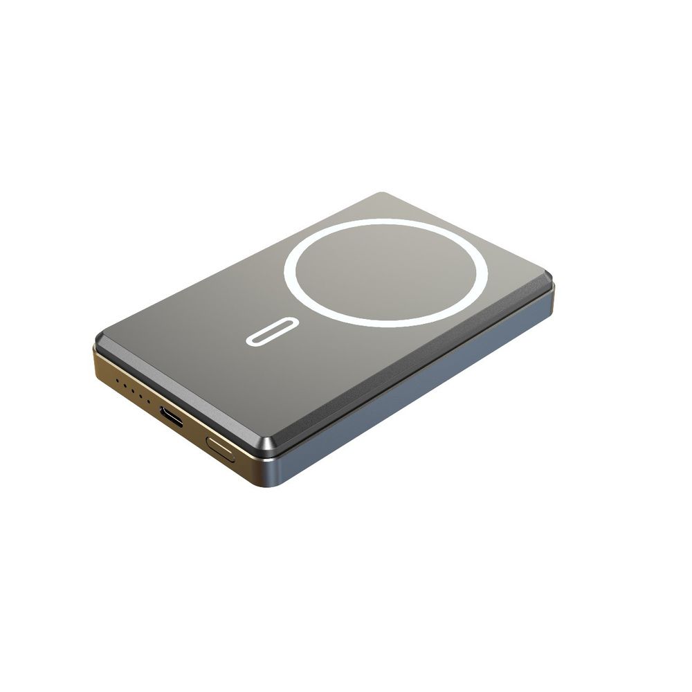 Levelo Retro 10000Mah Magsafe Aluminium Powerbank -Natural Titanium