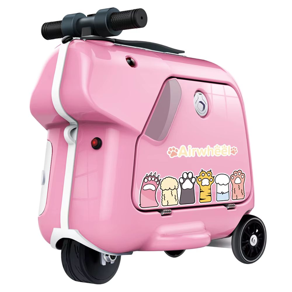 Airwheel SQ3 Kids Electric Riding Luggage Scooter With Removable Battery - Pink