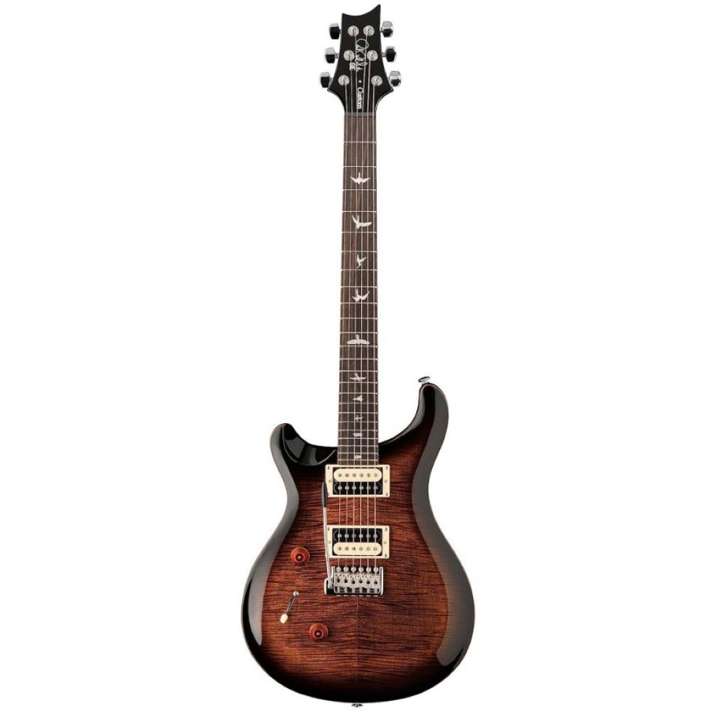 PRS SE Custom 24 Electric Guitar - Black/Gold Sunburst Finish