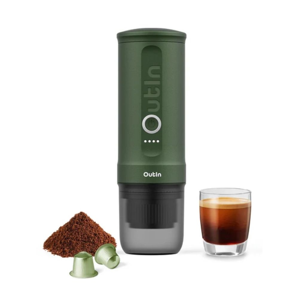 Outin Nano Portable Espresso Machine 30ml - Forest Green