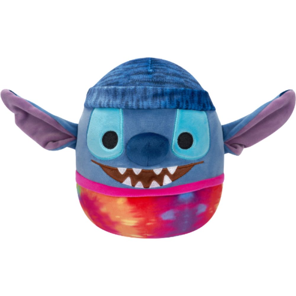 Squishmallows Disney Stitch Wearing Beanie And Tie Dye 8-Inch Plush