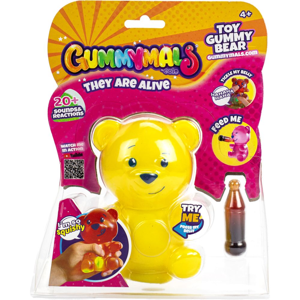 Eolo Gummymals Squishy Toy Gummy Bear Yellow