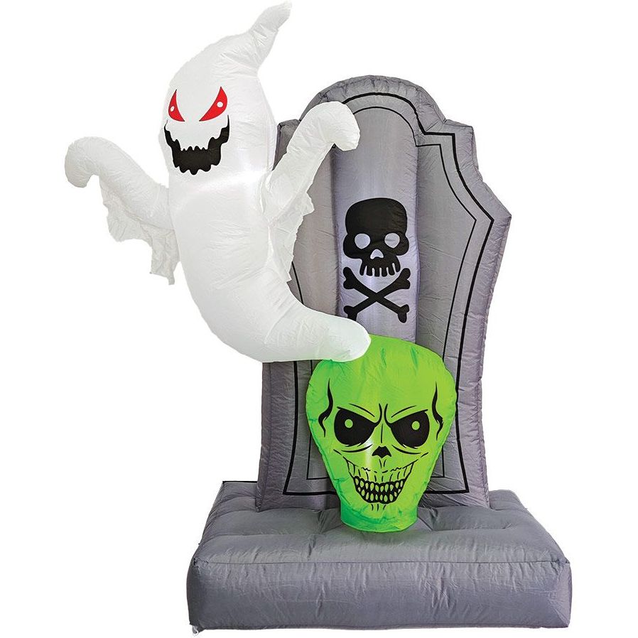 Mad Toys Inflatable Creepy Tombstone with LED Lights