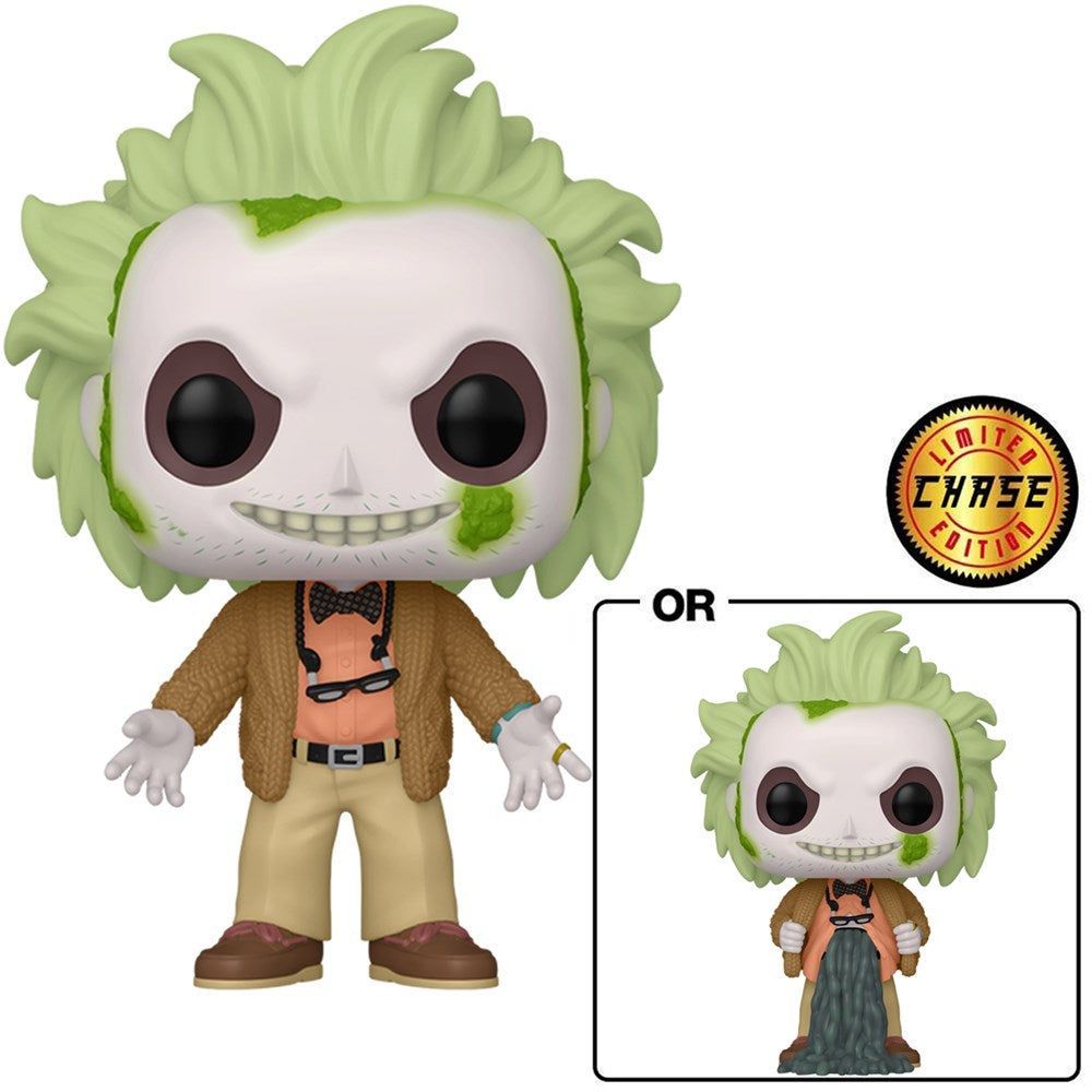 Funko Pop! Movies Beetlejuice 2 Beetlejuice in Cardigan Vinyl Figure (with Chase*)