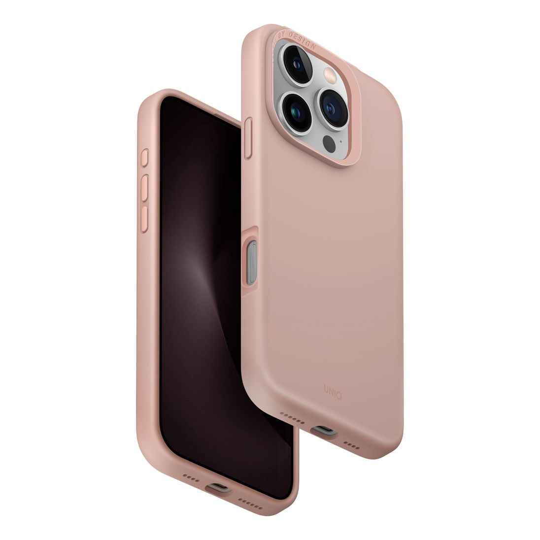 UNIQ Hybrid iPhone 16 Pro (2024) Case 6.3 Magclick Charging Lino Hue - Blush (Pink)