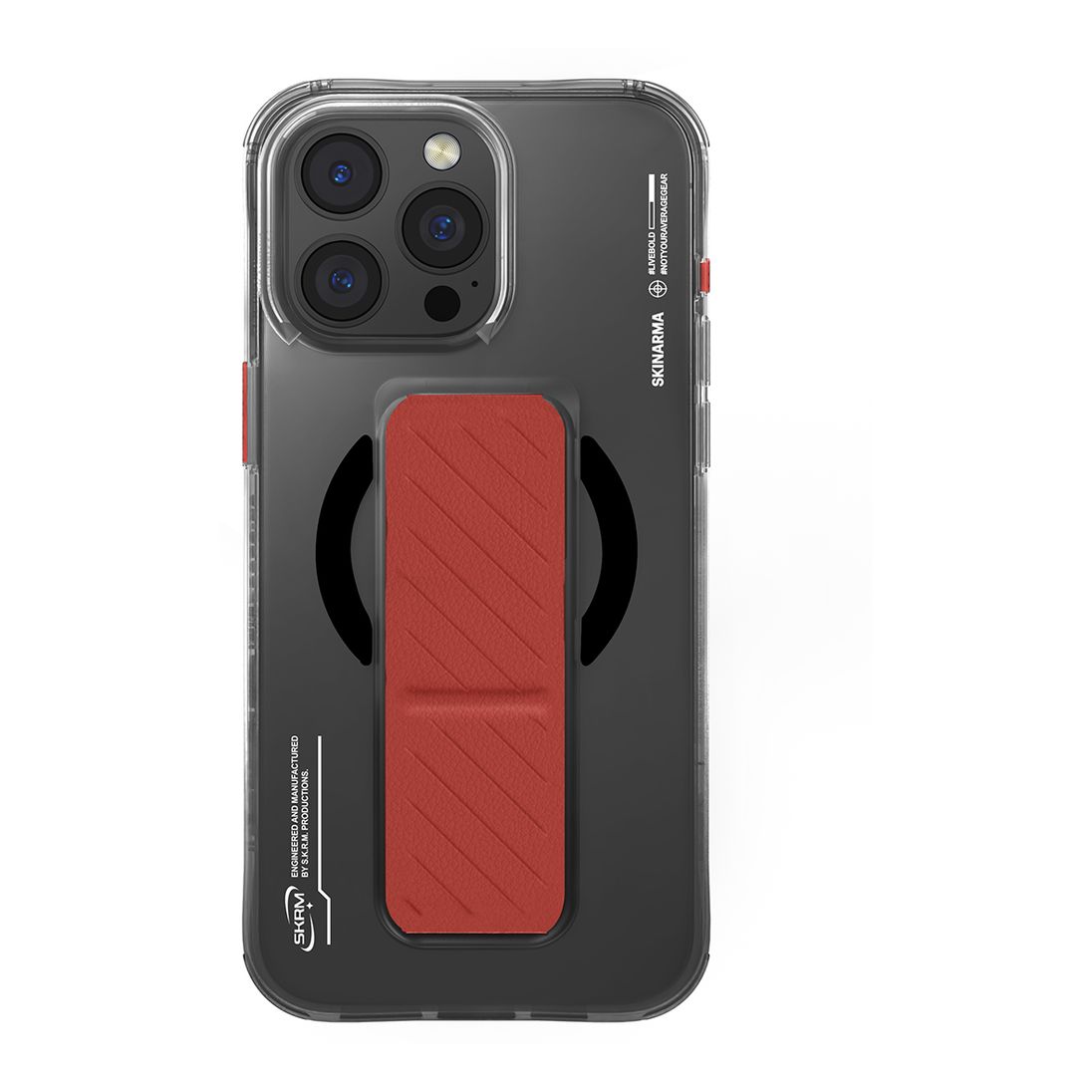 SkinArma iPhone 16 Pro 6.3 (2024) Case Axon (Mag-Charge + Grip-Stand) Black