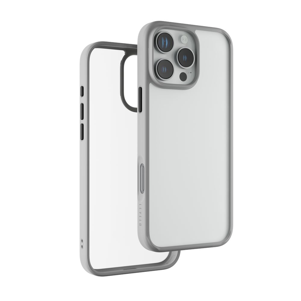 Levelo Solo Case For iPhone 16 Pro - Grey