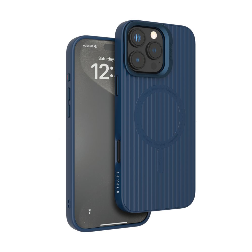 Levelo Livia TPU Silicone Case For iPhone 16 Pro - Blue