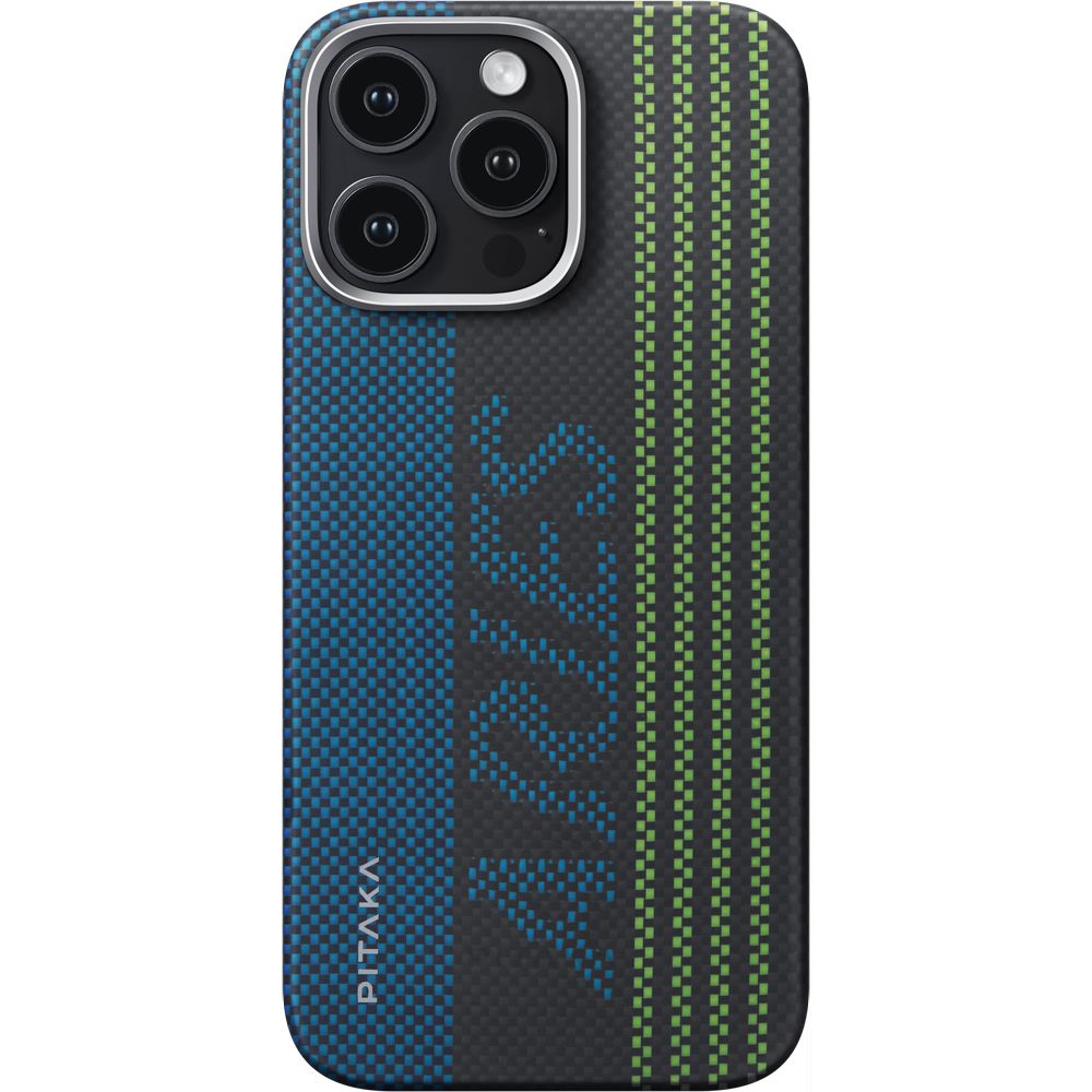 Pitaka Aries Tactile Woven Case For iPhone 16 Pro - Credit Card