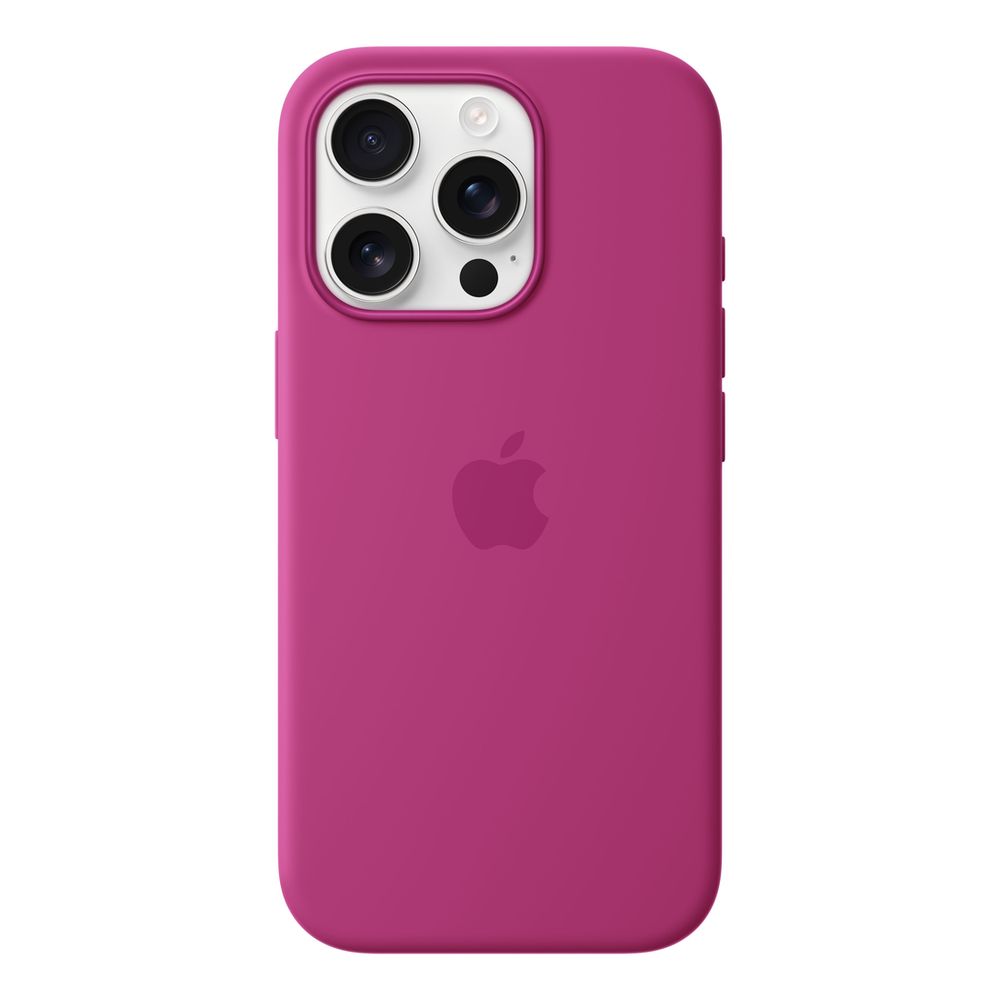 Apple iPhone 16 Pro Silicone Case with MagSafe - Fuchsia