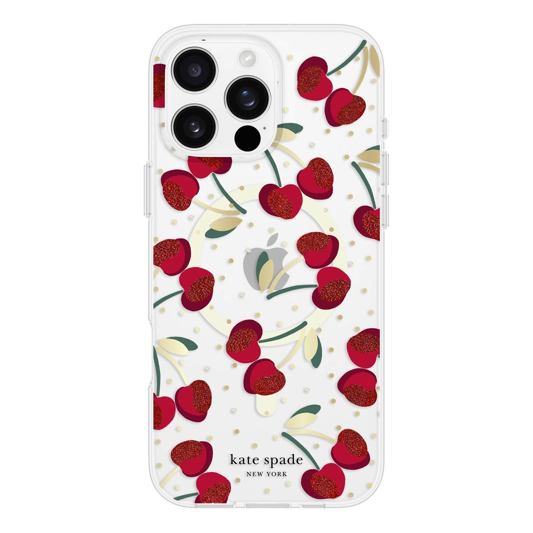 Kate Spade iPhone 16 Pro Max MagSafe Prints Case - Cherry Dot