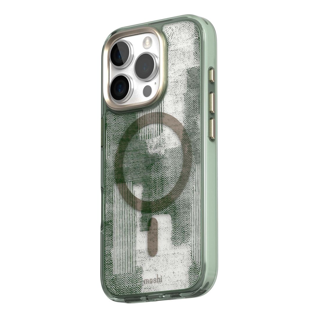 Moshi iGlaze Case For iPhone 16 Pro (MagSafe) - Sunlit Green