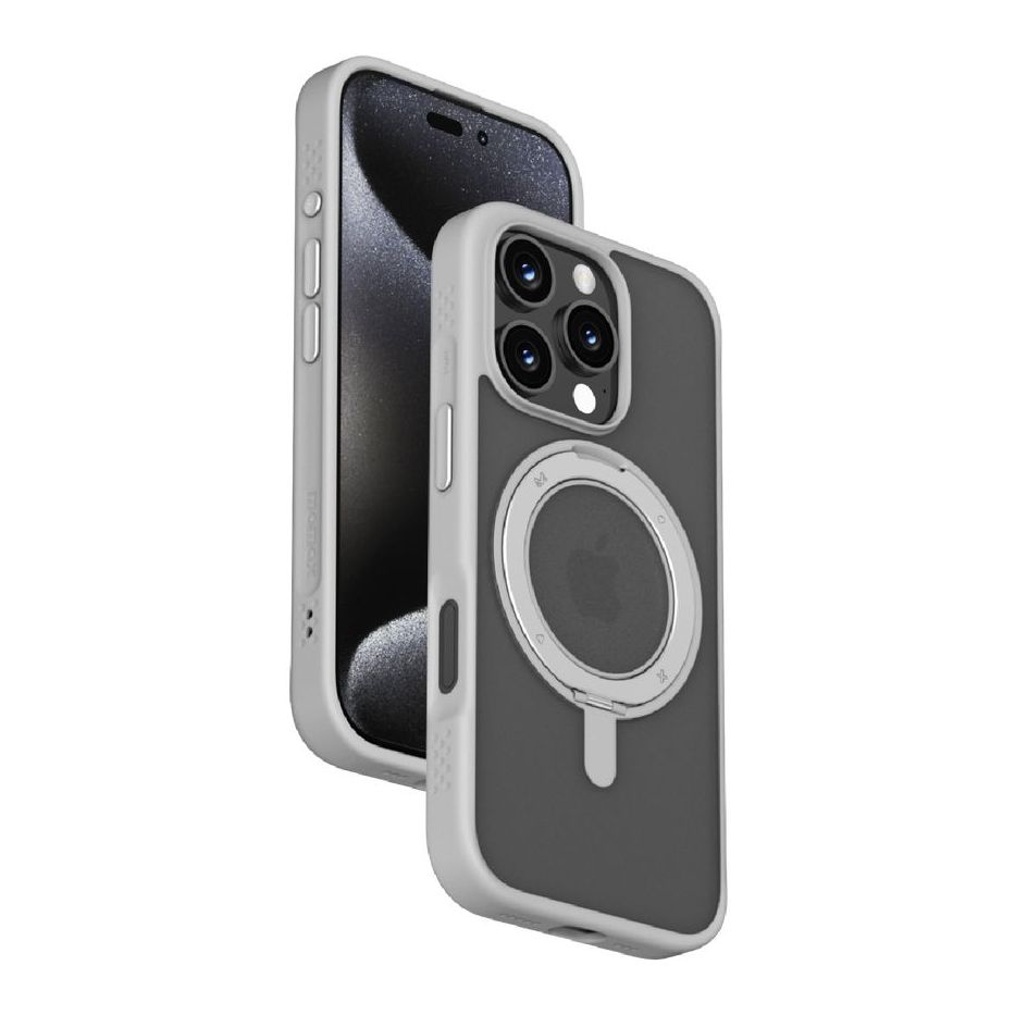 Momax Roller Magnetic Case For iPhone 16 Pro - Grey