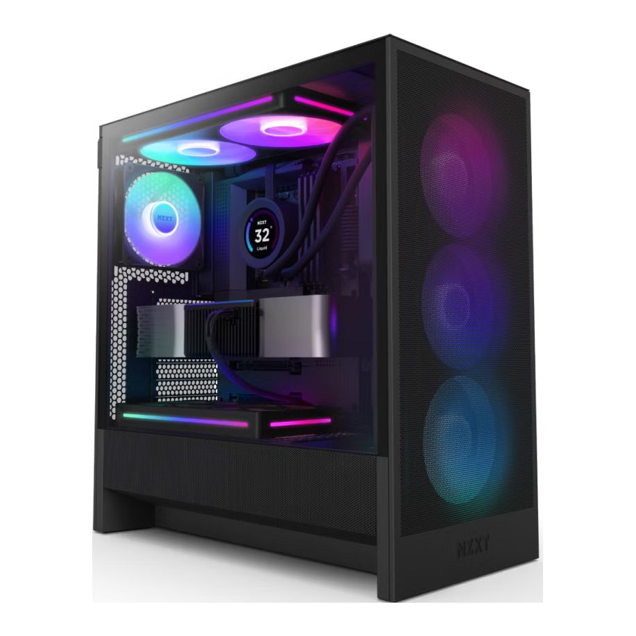 ANIGMA Pre-built Gaming Desktop Ryzen 9-9900X/B650M A WIFI Motherboard/32GB RAM/1TB SSD/RTX 4070 Ti SUPER 16GB/A-RGB 360mm AIO Liquid Cooler/850W 80+ Gold Full Modular ATX PSU/NZXT H5 Flow RGB (2024) ATX Case/Windows 11 Pro