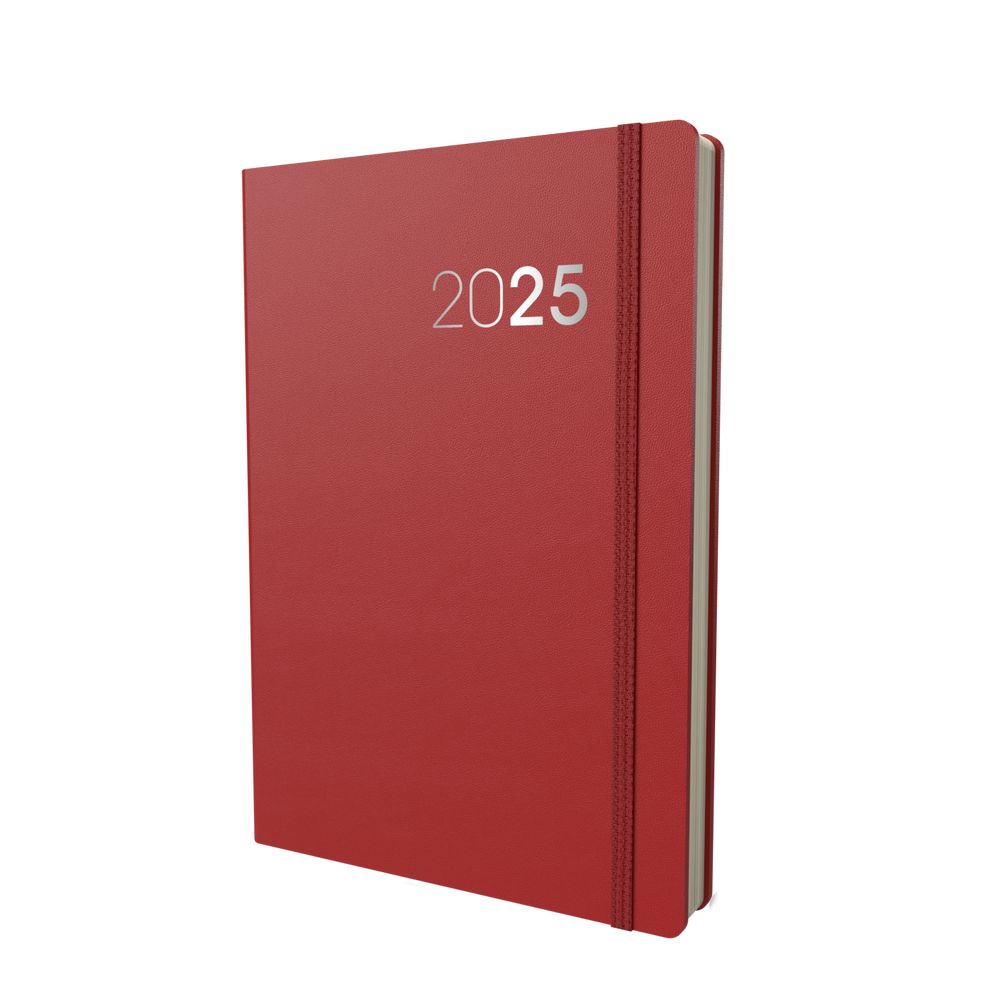 Collins Debden Legacy 2025 A5 Planner Day To Page Diary (With Appointments) - Red