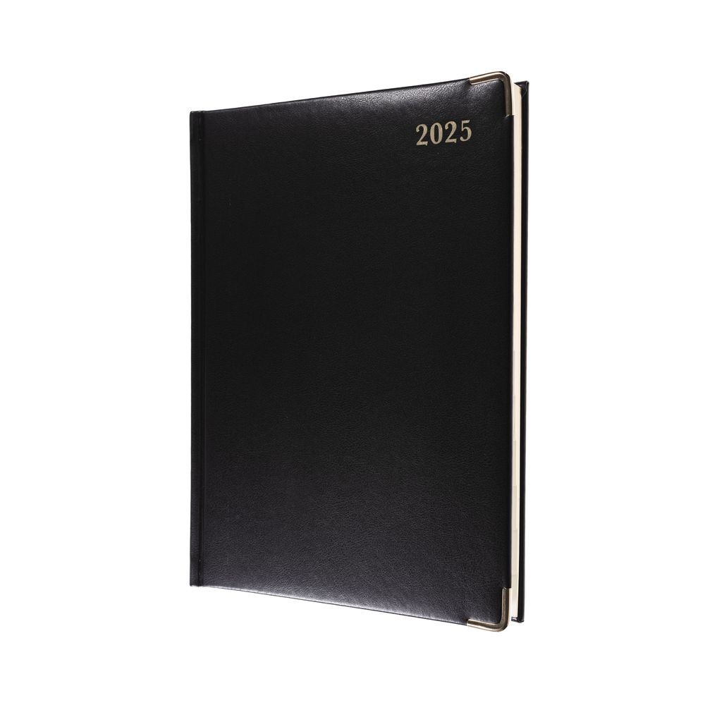 Collins Debden Classic 2025 Diary For Professionals - Manager Day A Page Business Planner (With Appointments) - Black