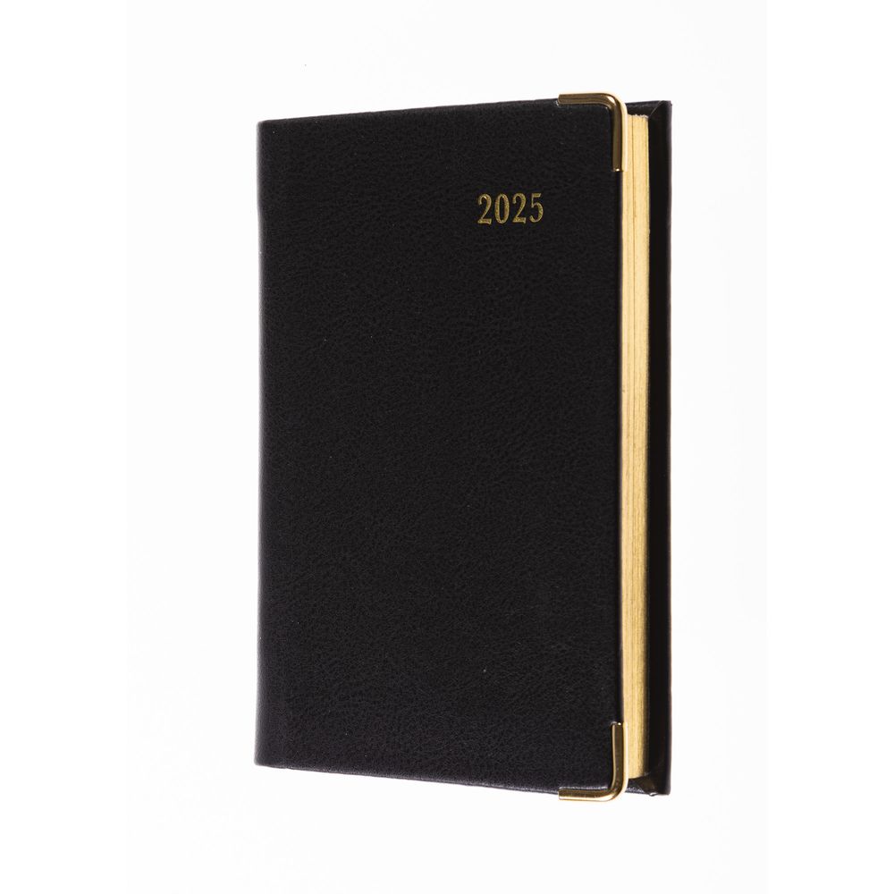 Collins Debden Classic 2025 Diary For Professionals - Regal Week To View Pocket Business Diary (With Pen) - Black