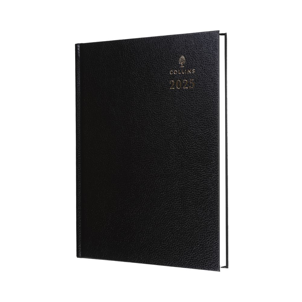 Collins Debden Standard Desk 2025 Diary For Professionals - A5 Week To View Business Diary - Black